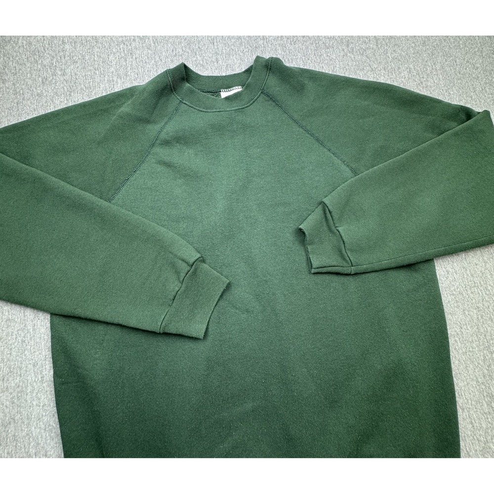 Tultex Maximum Sweats Men's Sz XL Xtra Large Crewneck USA Made Green Vtg